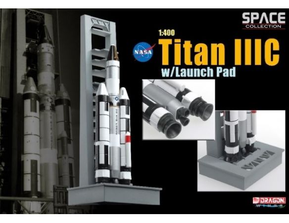 DRAGON SPACE COLLECTION 56228 NASA TITAN III C WITH LAUNCH PAD Modellino