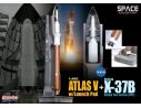 DRAGON SPACE COLLECTION 56260 NASA ATLAS V WITH LAUNCH PAD + X-37B VEHICLE Modellino