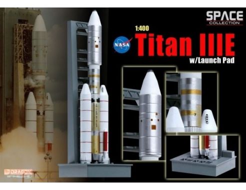 DRAGON SPACE COLLECTION 56343 SPACE TITAN III E WITH LAUNCH PAD Modellino