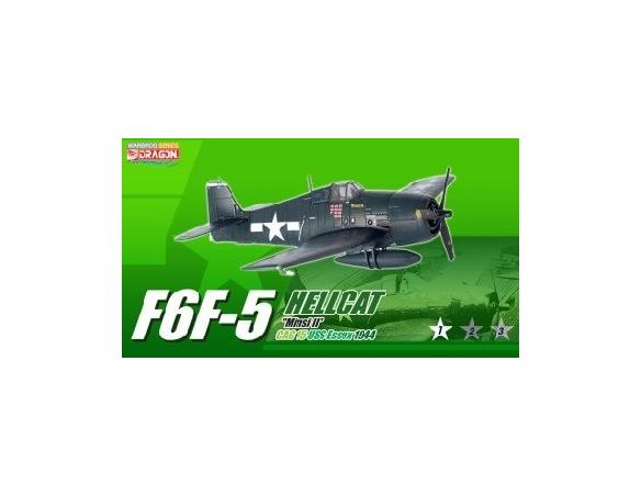 DRAGON WARBIRDS 50238 F6F-5 HELLCAT MINSI II CAG 15 USS ESSEX 1944 Modellino