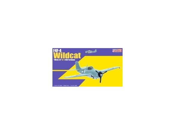 DRAGON WARBIRDS 50247 F4F-4 WILDCAT WHITE 23 VF-3 USS YORKTOWN Modellino