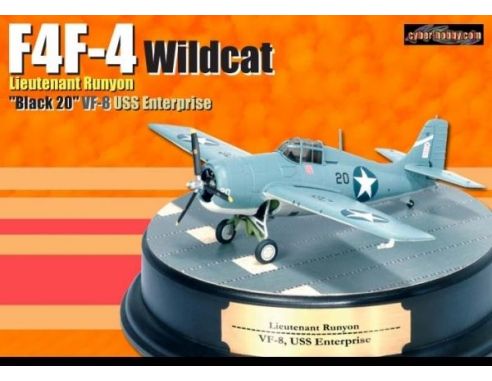 DRAGON WARBIRDS 50248 F4F-4 WILDCAT LIEUTENANT RUNYON VF-8 ENTERPRISE Modellino
