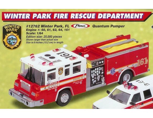 Code3 COD12762 FIRE RESCUE WINTER PARK 1:64 Modellino