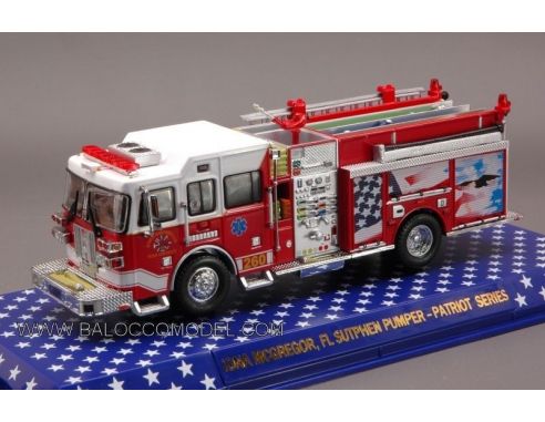 Code3 COD12807 IONA MCGREGOR SUTPHEN PUMPER FIRE RESCUE 1:64 Modellino