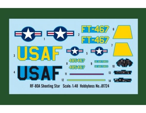 HOBBY BOSS KIT 81724 RF-80S SHOOTING STAR FIGHTER Modellino