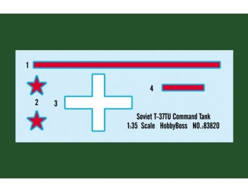 HOBBY BOSS KIT 83820 SOVIET T-37TU COMMAND TANK Modellino