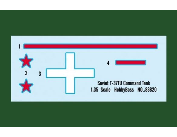 HOBBY BOSS KIT 83820 SOVIET T-37TU COMMAND TANK Modellino