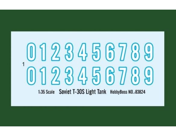 HOBBY BOSS KIT 83824 RUSSIAN T-30S LIGHT TANK Modellino