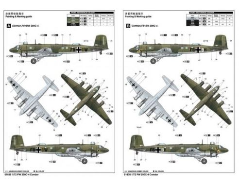 TRUMPETER 01638 FW200 C-4 CONDOR Modellino