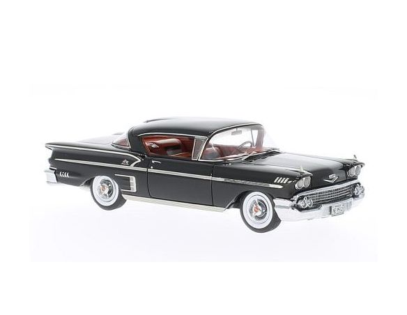 Neo Scale Models NEO49512 CHEVROLET BEL AIR IMPALA 2-DOOR HARDTOP COUPE' 1958 BLACK 1:43 Modellino