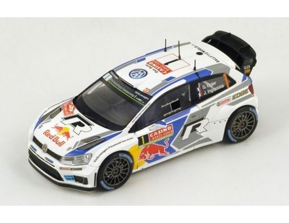 Spark Model S3785 VW POLO R WRC N.1 WINNER MONTE CARLO 2014 S.OGIER-J.INGRASSIA 1:43 Modellino
