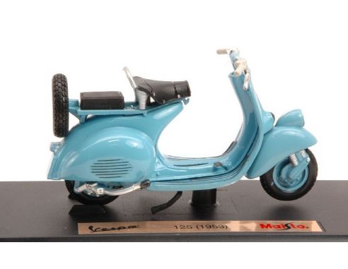 Maisto MI4335B VESPA 125 1953 LIGHT BLUE 1:18 Modellino