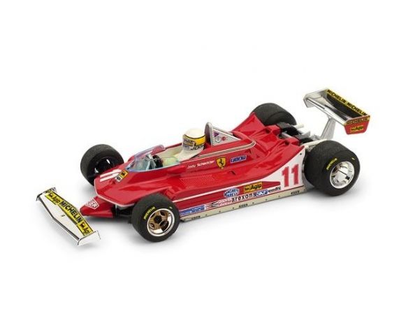 Brumm BM0511CH FERRARI 312 T4 J.SCHECKTER 1979 N.11 WINNER ITALY GP + PILOTA 1:43 Modellino