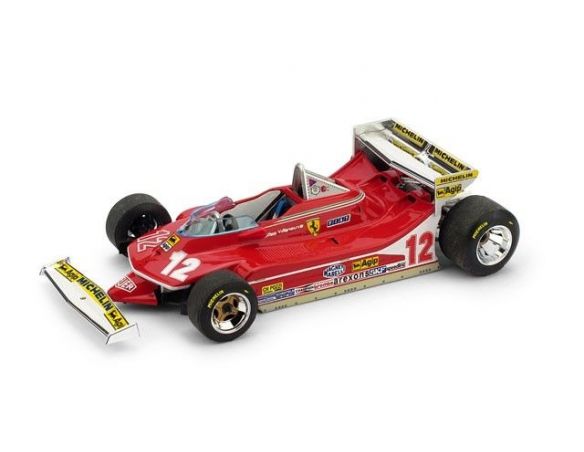 Brumm BM0514 FERRARI 312 T4 G.VILLENEUVE 1979 N.12 RETIRED MONACO GP 1:43 Modellino