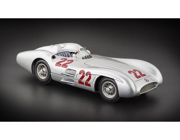 CMC CMC128C MERCEDES W196R H.HERMANN 1954 N.22 RETIRED  FRANCE GP 1:18 Modellino