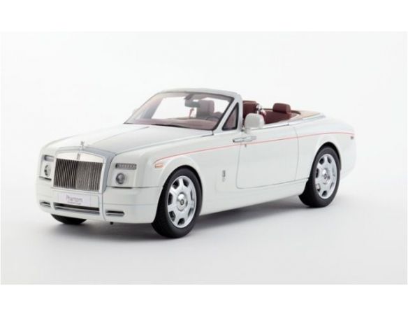Kyosho KY8871EW ROLLS ROYCE PHANTOM DROPHEAD CABRIO 2013 ENGLISH WHITE 1:18 Modellino