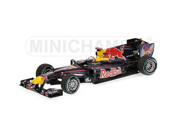 MINICHAMPS 433100105 RED BULL RB6 S. VETTEL WORLD CHAMPION F1 2010 Modellino