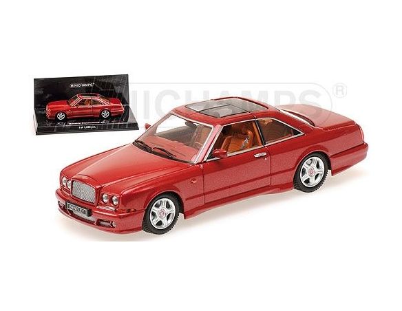 MINICHAMPS 436139991 BENTLEY CONTINENTAL SC 1996 RED METALLIC Modellino