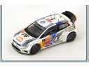 Spark Model S3787 VW POLO R N.9 7th MONTE CARLO 2014 MIKKELSEN-MARKKULA 1:43 Modellino