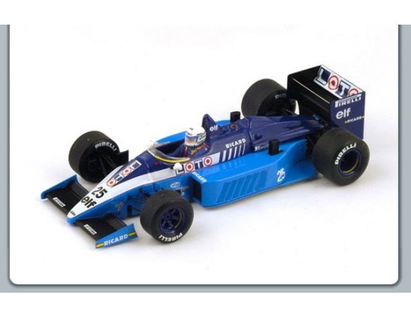 Spark Model S3970 LIGIER JS27 J.LAFFITE 1986 N.26 2nd US GP 1:43 Modellino