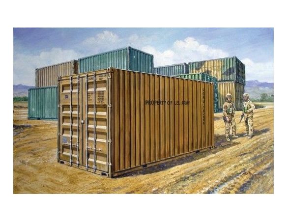 Italeri IT6516 MILITARY CONTAINER 20' KIT 1:35 Modellino