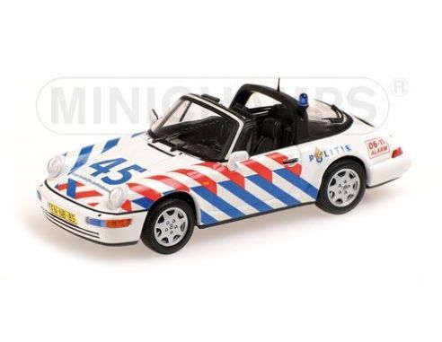 MINICHAMPS 400061390 PORSCHE 911 TARGA 1991 POLITIE Modellino