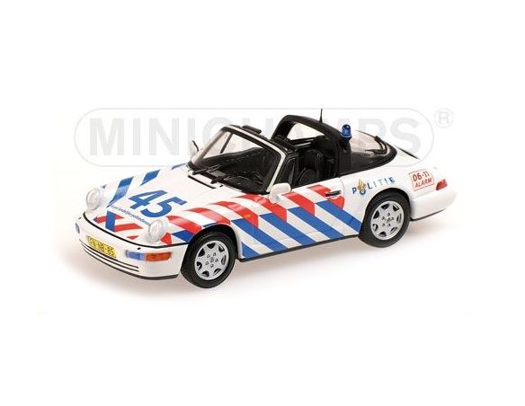 MINICHAMPS 400061390 PORSCHE 911 TARGA 1991 POLITIE Modellino