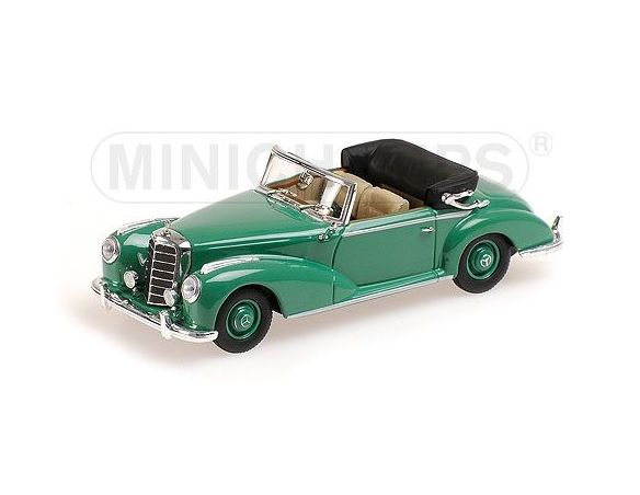 Minichamps PM430032335 MERCEDES 300S CABRIOLET W188 1954 GREEN 1:43 Modellino