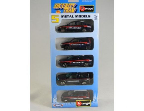 Bburago 197 ASS. 5 PCS AUTO SECURITY 1/43 Modellino