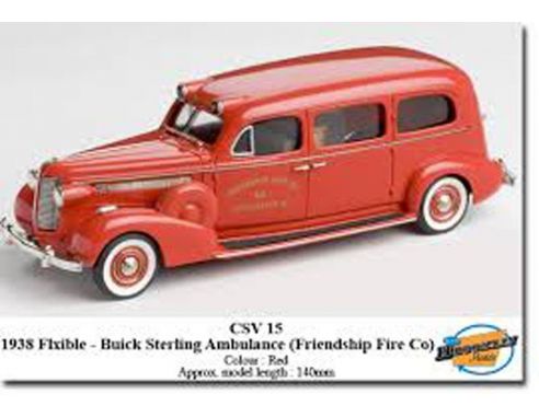 Brooklin Models CSV15 BUICK STERLING AMBULANCE 1938 1/43 Modellino