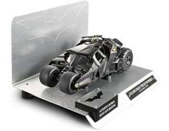 Mattel BCJ99 BATMOBILE TAMBLER ALUMINIUM BASE1/18 Modellino