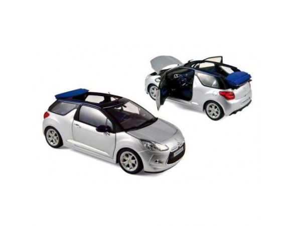 Norev 181548 CITROEN DS3 CABRIO'13 GRAY-BLUE 1/18 Modellino
