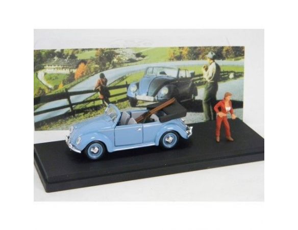 U.A.N. 210 VW CABRIO AUTOSTOP+FIGURE+SCI 1/43 Modellino