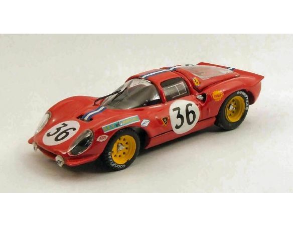 Art Model AM0255 FERRARI DINO 206s COUPE' N.36 44th LM 1968 CHEVALIER-LAGIER 1:43 Modellino