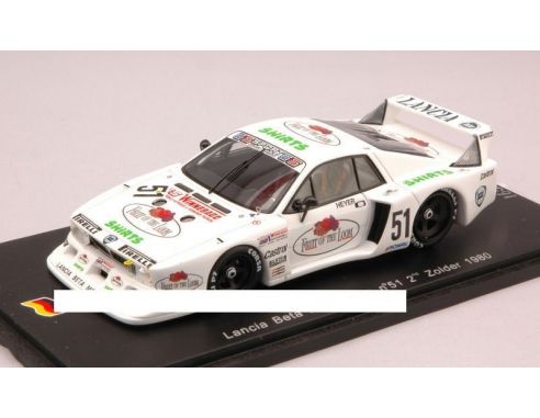 Spark Model SG020 LANCIA BETA MONTECARLO N.51 2nd ZOLDER 1980 H.HEYER 1:43 Modellino