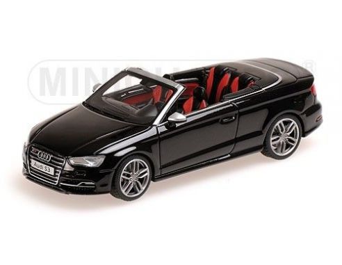Minichamps PM437013030 AUDI S3 CABRIOLET 2013 BLACK 1:43 Modellino