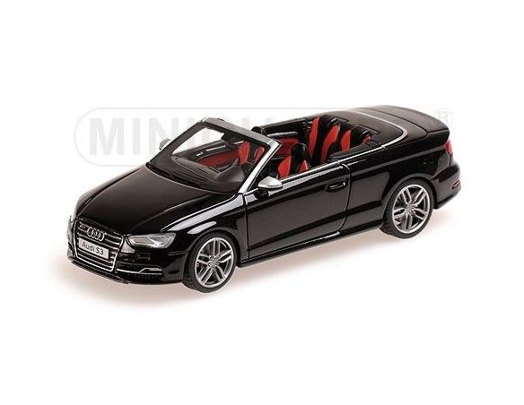 Minichamps PM437013030 AUDI S3 CABRIOLET 2013 BLACK 1:43 Modellino