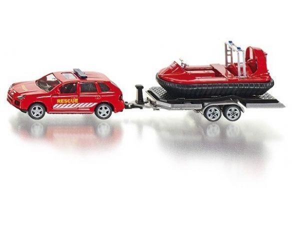 SIKU SK2549 CAR WITH TRAILER AND HOVERCRAFT 1:50 Modellino