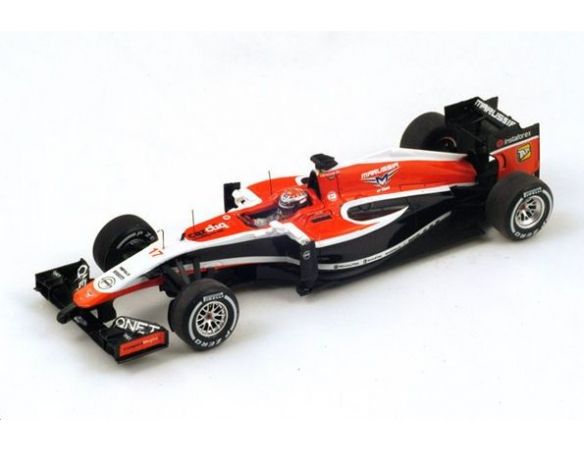 Spark Model S3082 MARUSSIA FERRARI MR03 J.BIANCHI 2014 N.17 ACCIDENT MALAYSIA GP 1:43 Modellino