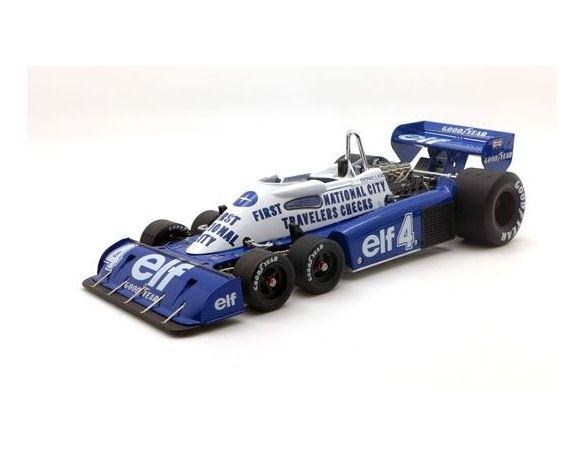 True Scale Miniatures TSM141809 TYRRELL P34 P.DEPAILLER 1977 N.4 RETIRED MONACO GP 1:18 Modellino