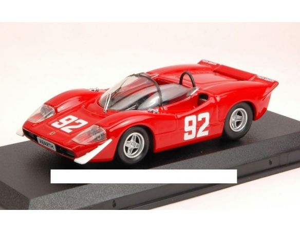 Best Model BT9545 ABARTH 2000S N.92 WINNER CAMP.EUROPEO MONTAGNA 1969 A.MERZARIO 1:43 Modellino