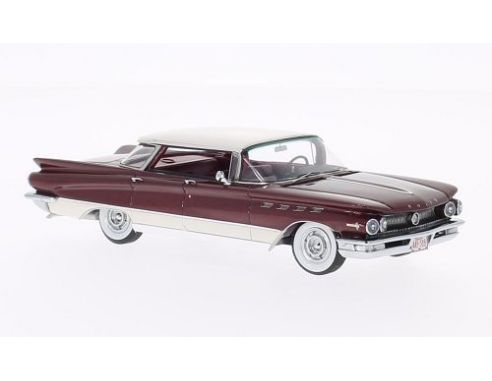 Neo Scale Models NEO49518 BUICK ELECTRA 225 4-DOOR 1960 DARK RED/WHITE 1:43 Modellino