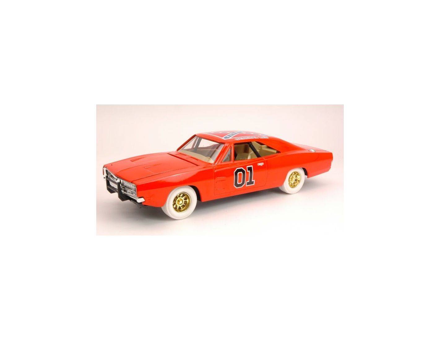 Hot Wheels JNL7967W GENERAL LEE DUKES OF HAZZARD DODGE CHARGER 1969 WHITE  TYRES 1:25 Modellino