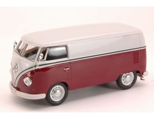 Cararama Motorama CA60380 VW TRANSPORTER 1967 BURGUNDY/WHITE 1:43 Modellino