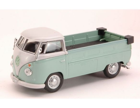 Cararama Motorama CA13400 VW T1 PICK UP 1961 LIGHT GREEN/WHITE 1:43 Modellino