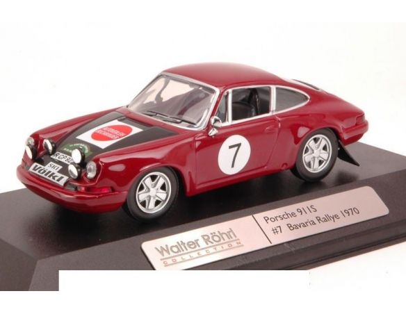 IST Models CCC206 PORSCHE 911S N.7 BAVARIA RALLYE 1970 W.ROHRL 1:43 Modellino