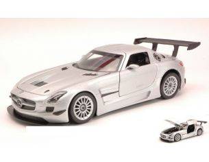 Motormax MTM73356S MERCEDES SLS AMG GT3 SILVER 1:24 Modellino