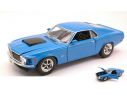 Motormax MTM73303BL FORD MUSTANG BOSS 429 1970 BLUE 1:24 Modellino