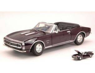 Motormax MTM73301PU CHEVROLET CAMARO SS 1967 DARK METALLIC PURPLE 1:24 Modellino