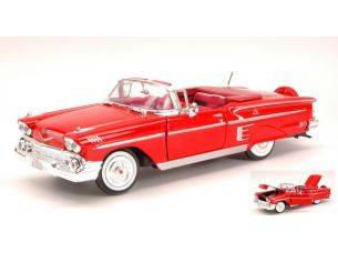 Motormax MTM73267R CHEVROLET IMPALA 1958 RED 1:24 Modellino